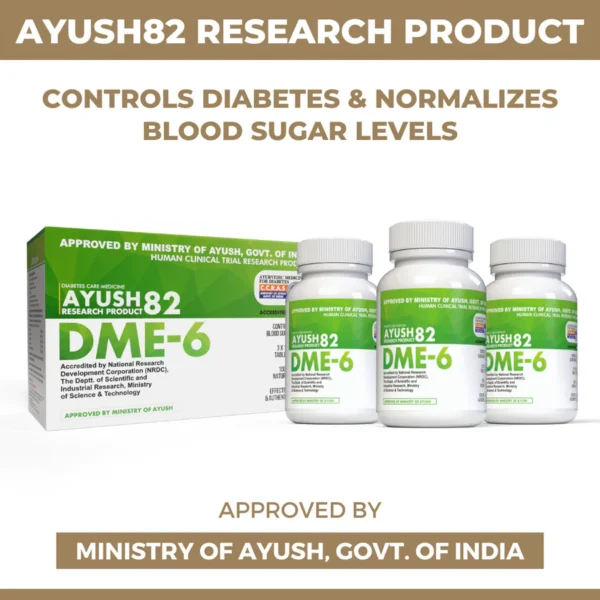 DME-6 : Ayurvedic Medicine to Control Diabetes & Blood Sugar Level (An Ayush82 Research Product by CCRAS) - Image 2